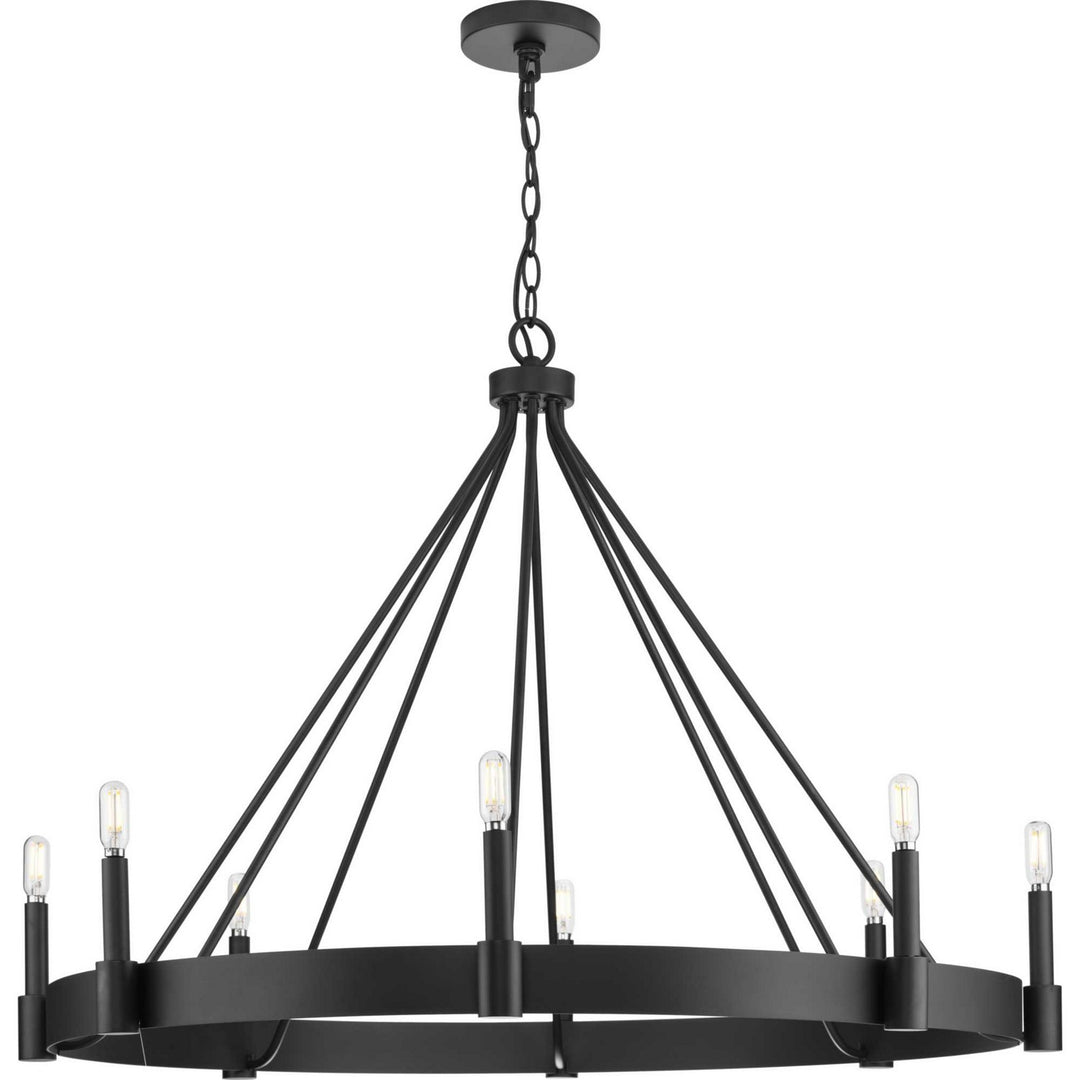 Progress Canada - P400319-31M - Eight Light Chandelier - Breckenridge - Matte Black