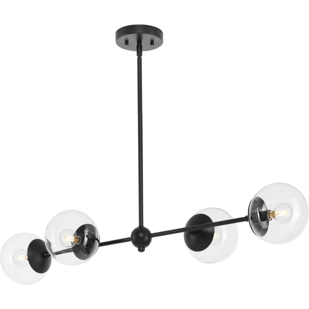 Atwell Four Light Island Pendant in Matte Black - available from The Lighting Shoppe, trusted by Canadian homeowners