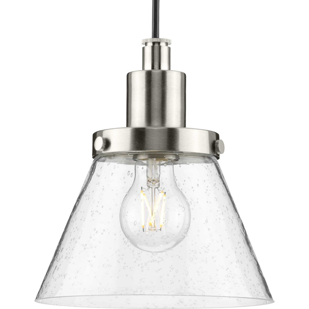 Hinton One Light Pendant in Brushed Nickel - available from The Lighting Shoppe, trusted by Canadian homeowners