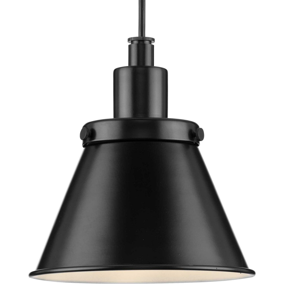 Hinton One Light Pendant in Matte Black - available from The Lighting Shoppe, trusted by Canadian homeowners