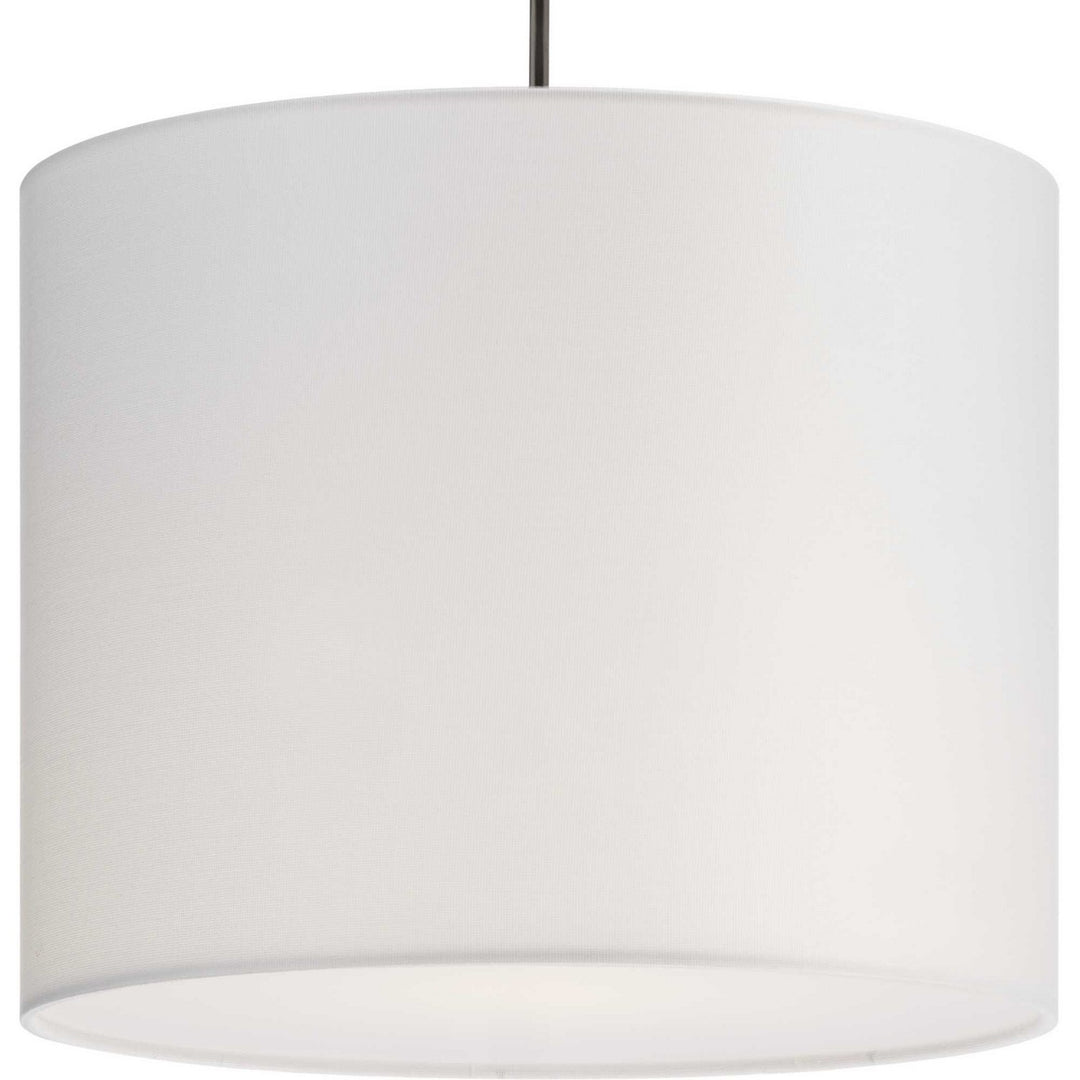 Markor One Light Pendant in White Linen - available from The Lighting Shoppe, trusted by Canadian homeowners
