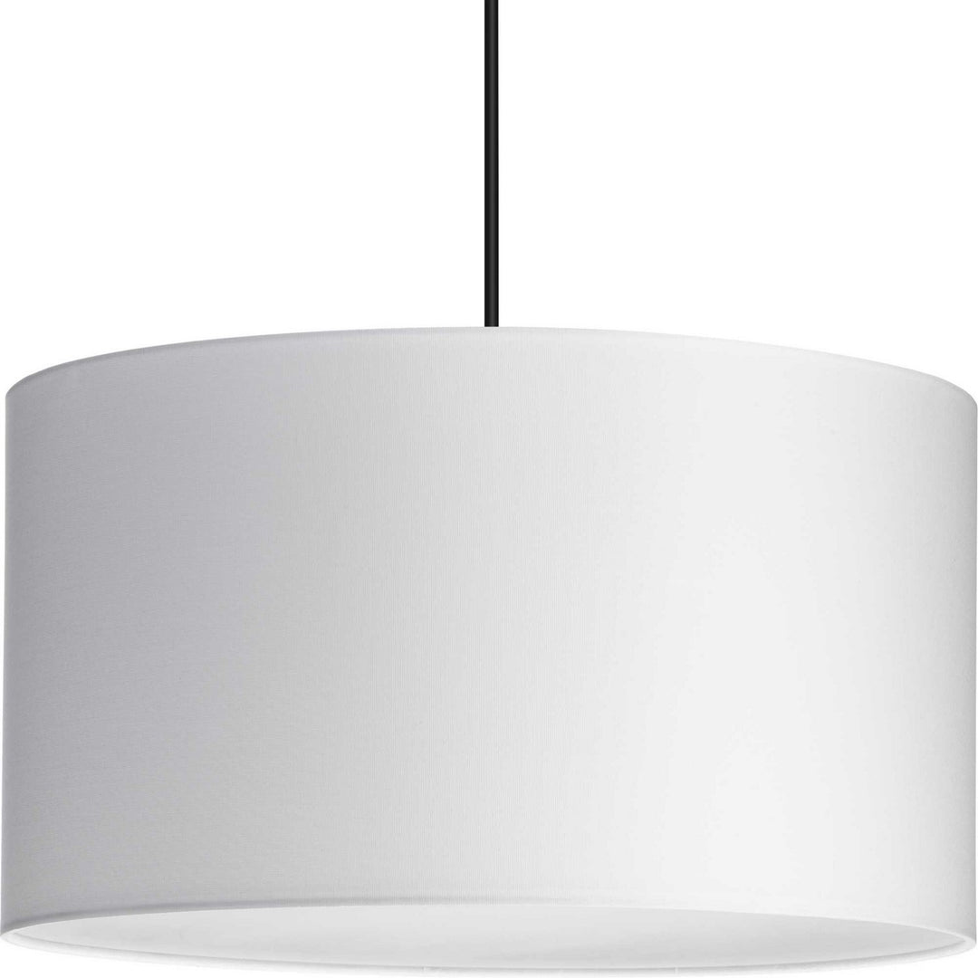 Markor Three Light Pendant in White Linen - available from The Lighting Shoppe, trusted by Canadian homeowners
