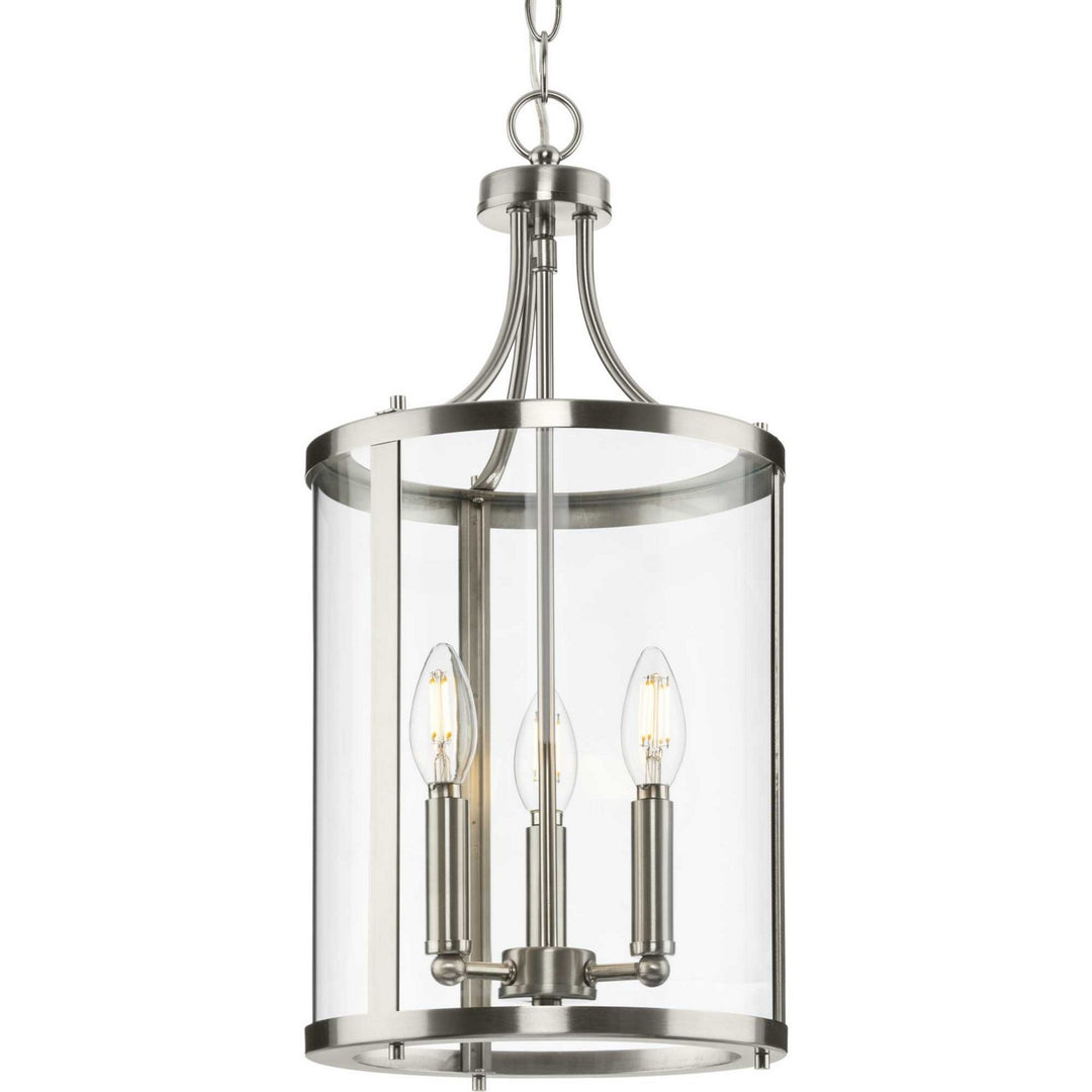 Progress Canada - P500390-009 - Three Light Hall & Foyer Light - Gilliam - Brushed Nickel