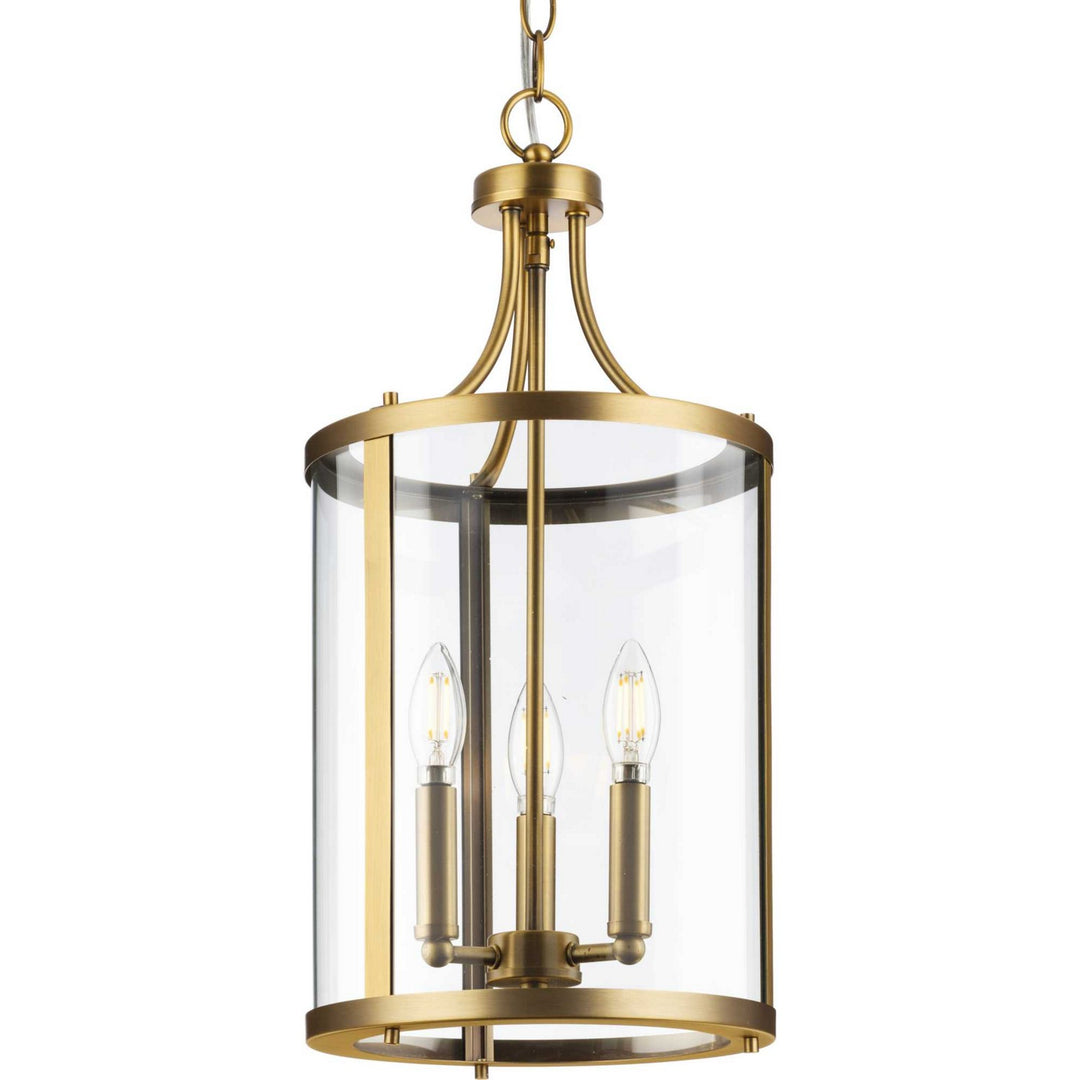 Progress Canada - P500390-163 - Three Light Hall & Foyer Light - Gilliam - Vintage Brass