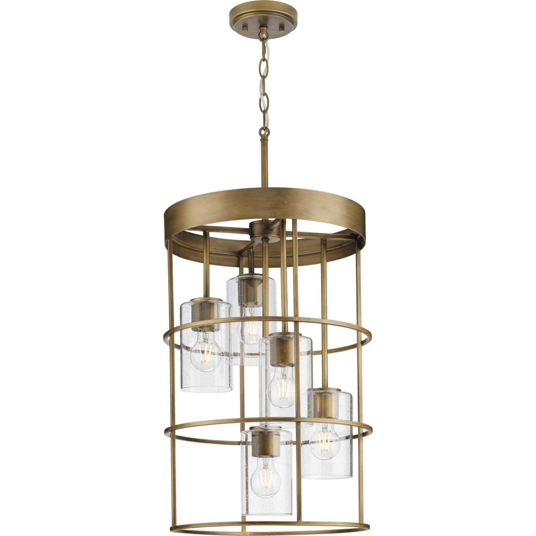Progress Canada - P500402-196 - Five Light Hall & Foyer Light - Burgess - Aged Bronze