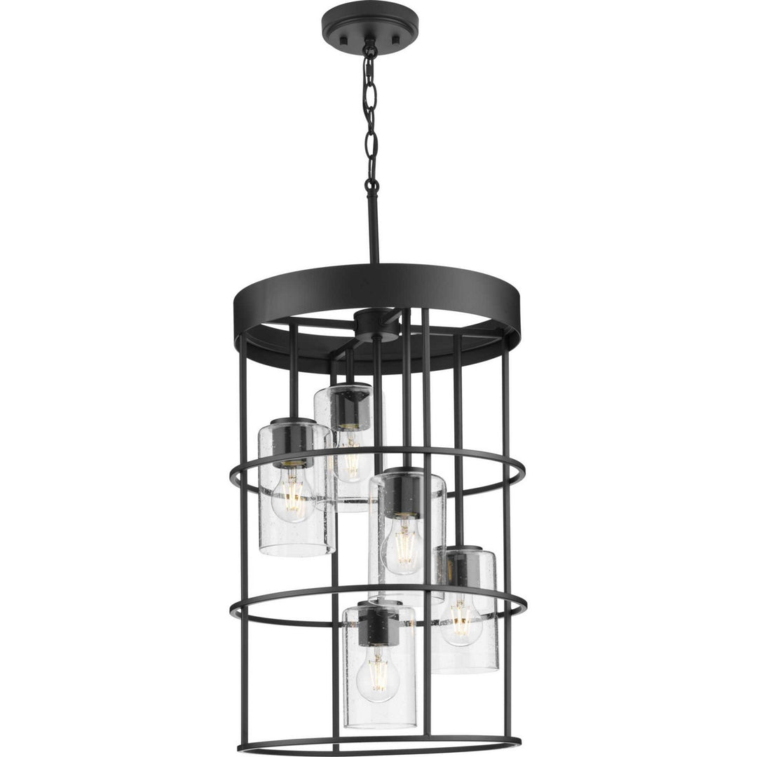 Progress Canada - P500402-31M - Five Light Hall & Foyer Light - Burgess - Matte Black