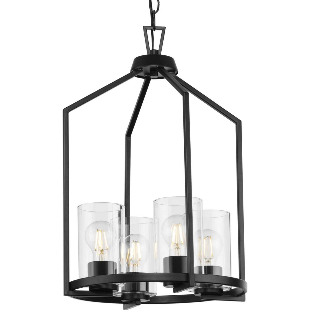 Goodwin Four Light Hall & Foyer Light in Matte Black - available from The Lighting Shoppe, trusted by Canadian homeowners