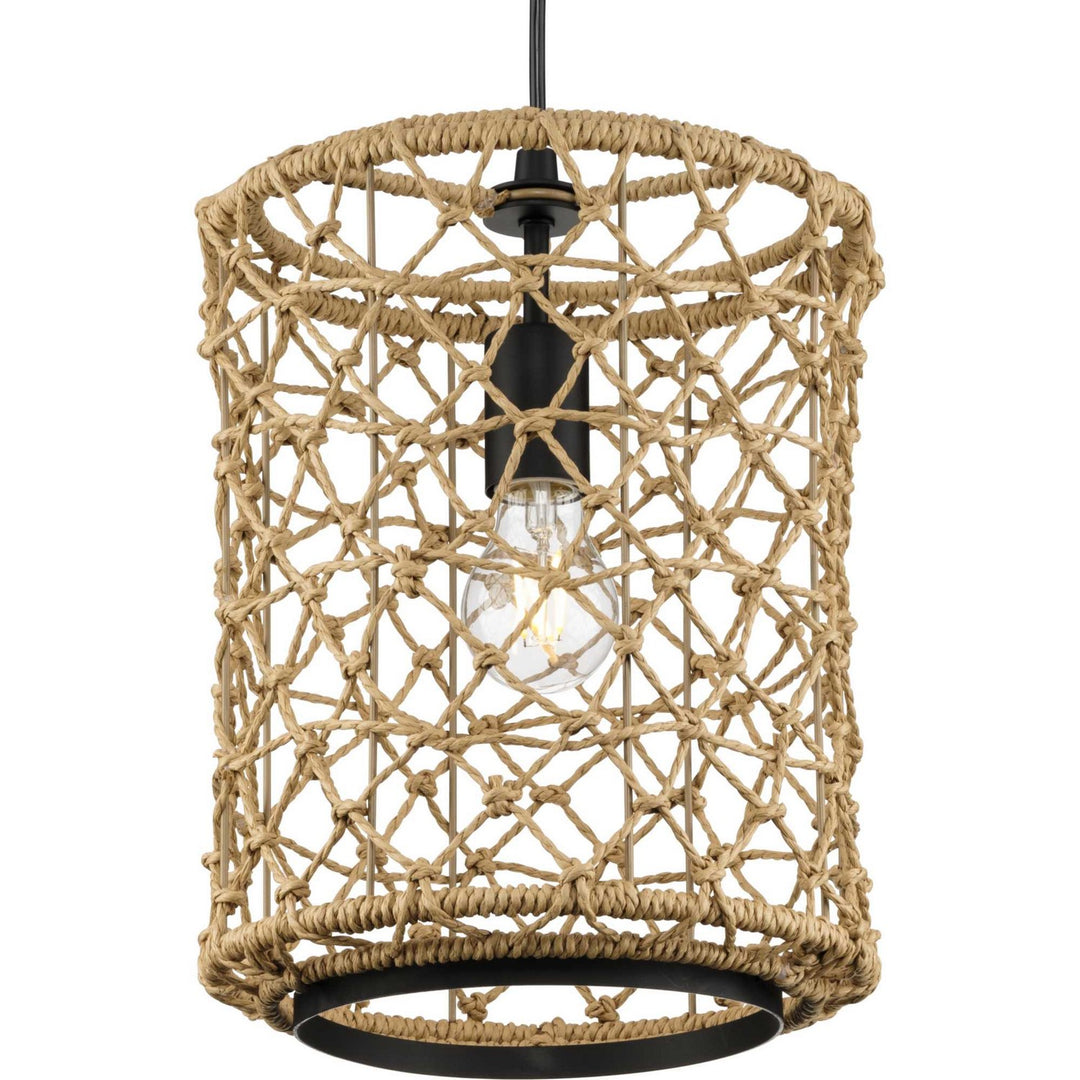 Chandra One Light Pendant in Matte Black - available from The Lighting Shoppe, trusted by Canadian homeowners