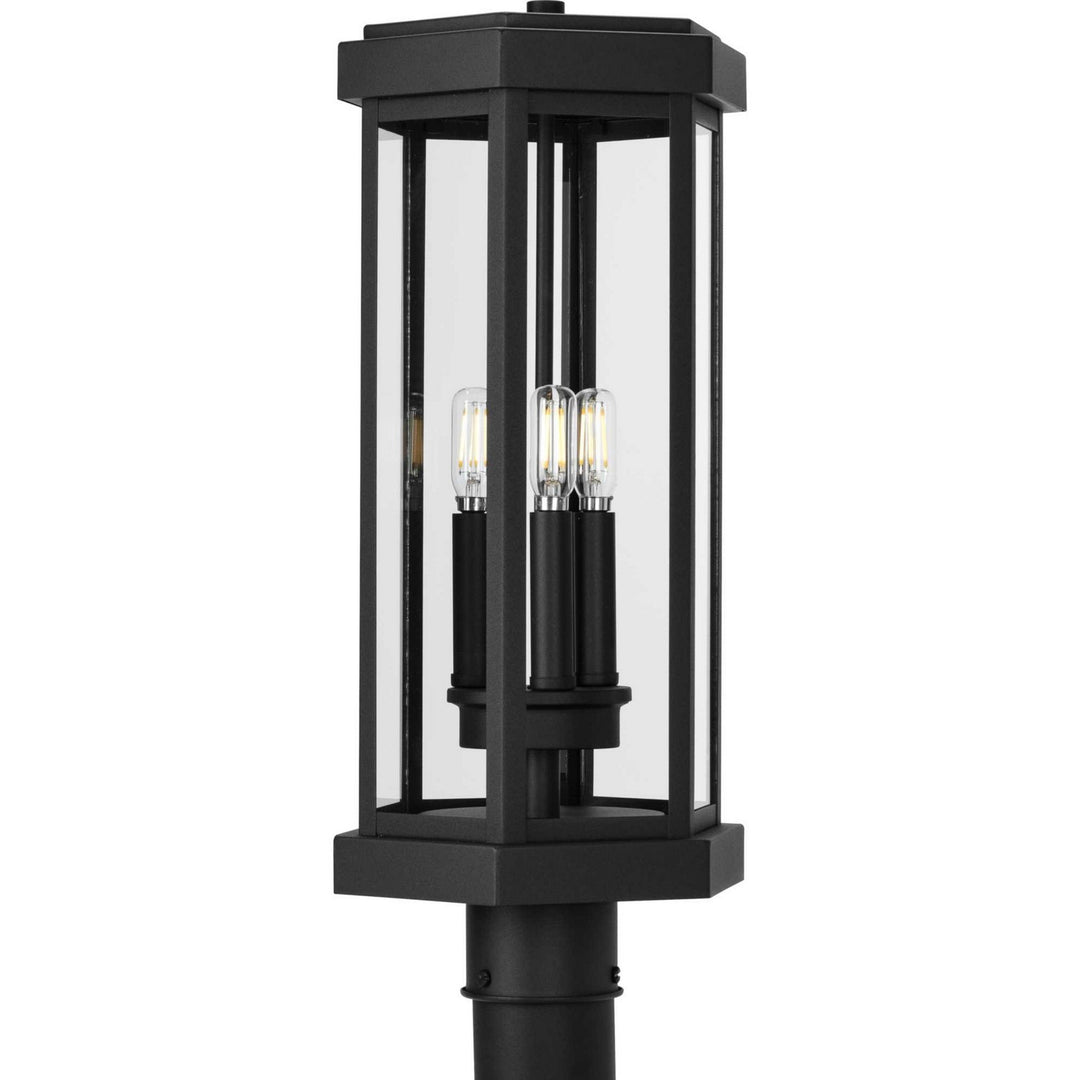 Ramsey Three Light Outdoor Post Lantern in Black - available from The Lighting Shoppe, trusted by Canadian homeowners