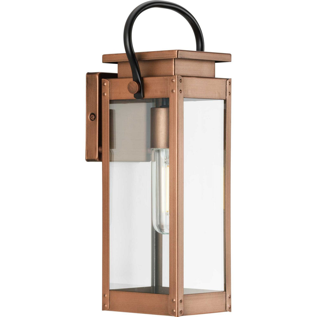 Union Square One Light Outdoor Wall Lantern in Antique Copper - available from The Lighting Shoppe, trusted by Canadian homeowners