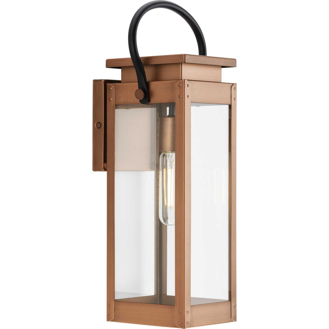 Union Square One Light Outdoor Wall Lantern in Antique Copper - available from The Lighting Shoppe, trusted by Canadian homeowners