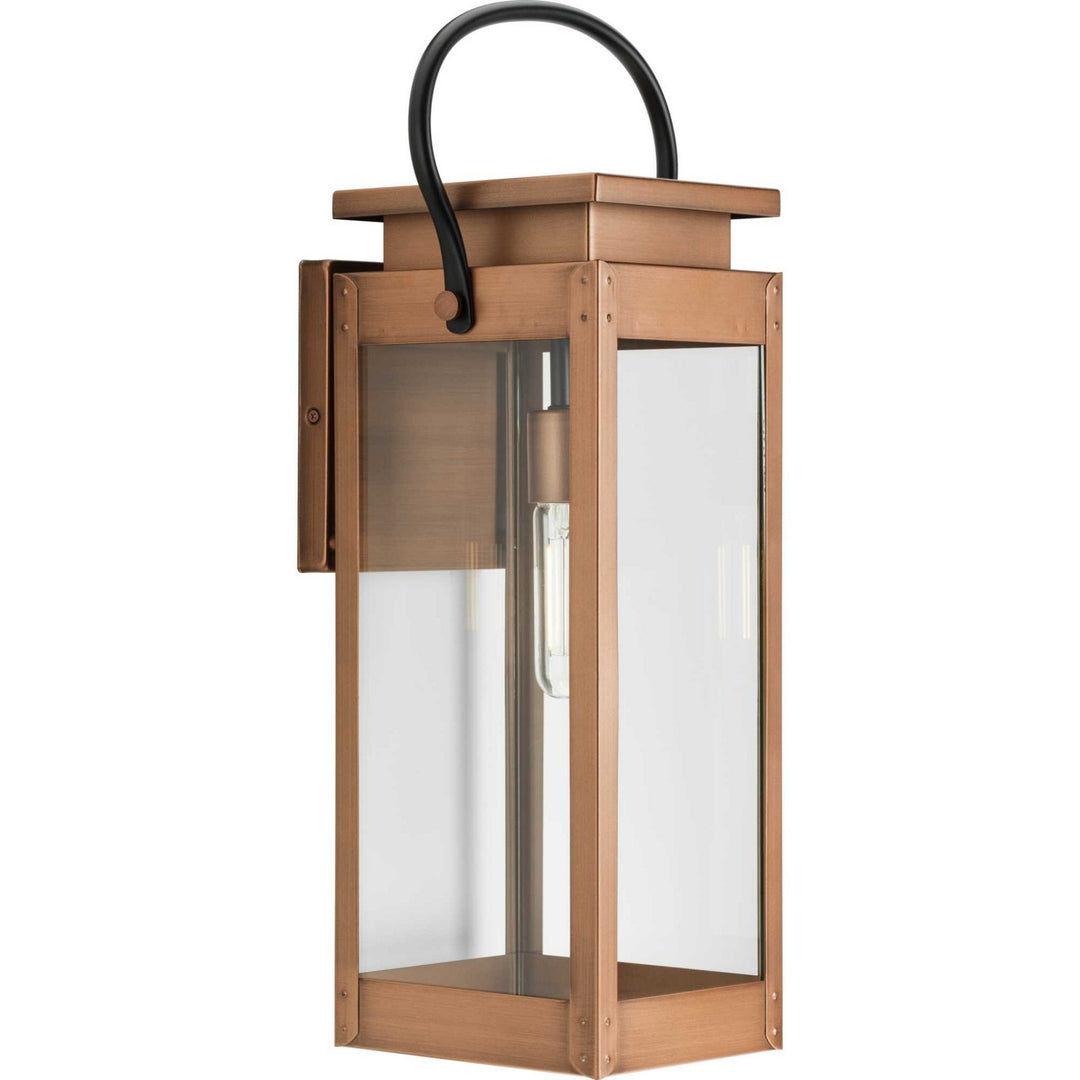Union Square One Light Outdoor Wall Lantern in Antique Copper - available from The Lighting Shoppe, trusted by Canadian homeowners