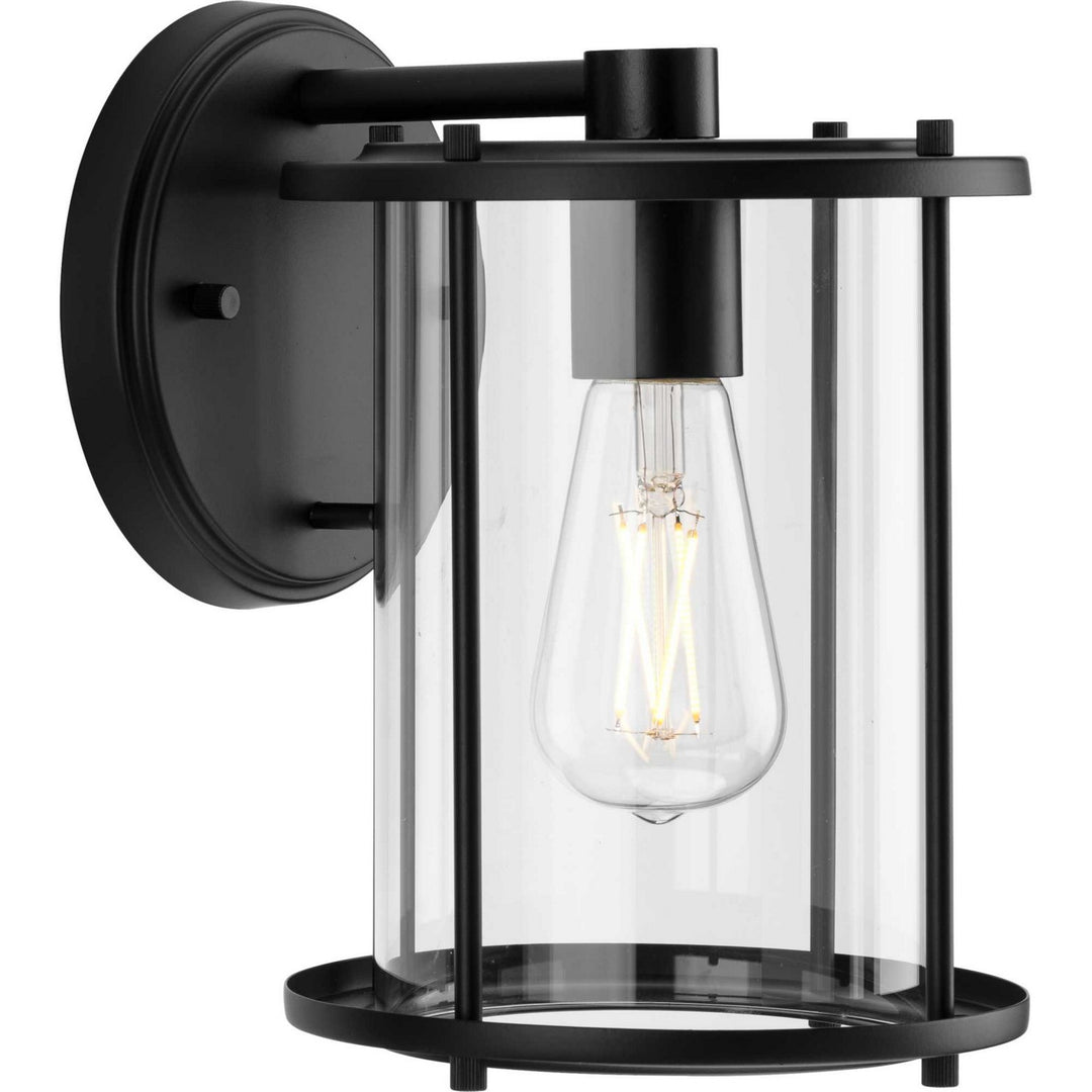 Gunther One Light Outdoor Wall Lantern in Matte Black - available from The Lighting Shoppe, trusted by Canadian homeowners