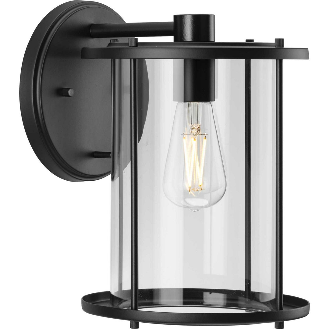 Gunther One Light Outdoor Wall Lantern in Matte Black - available from The Lighting Shoppe, trusted by Canadian homeowners