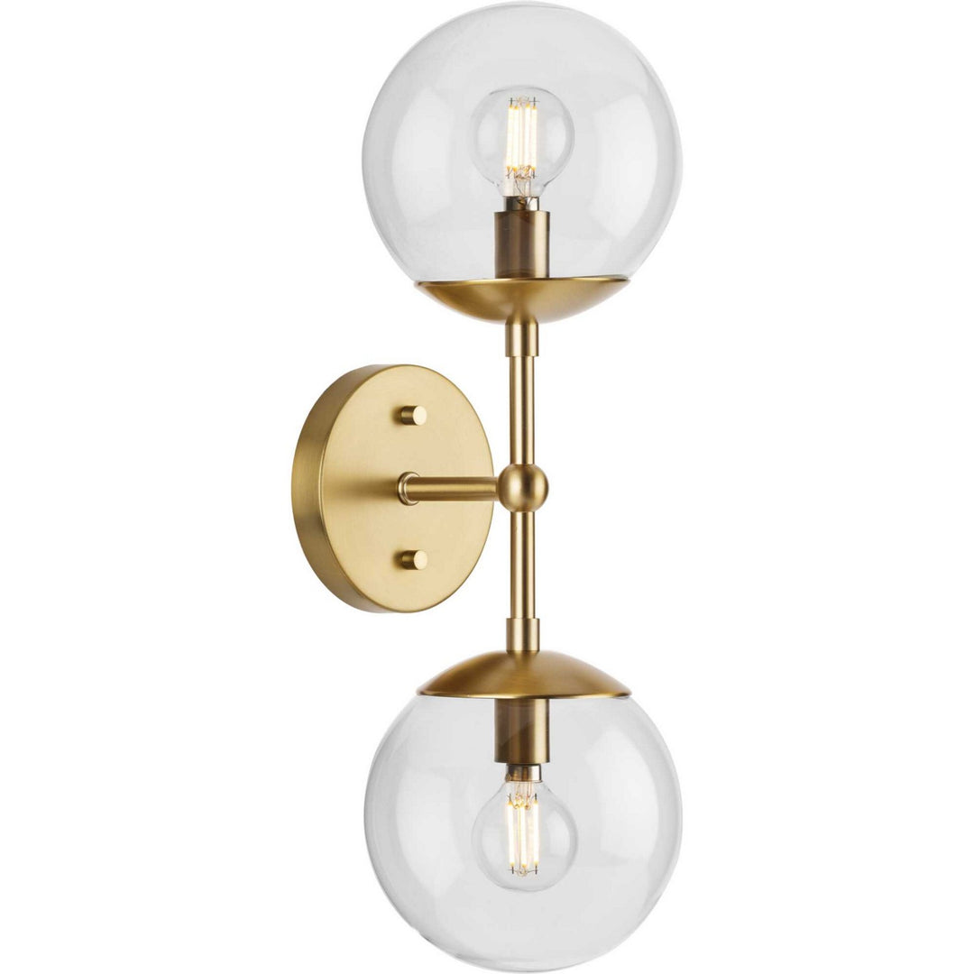 Atwell Two Light Wall Sconce in Brushed Bronze - available from The Lighting Shoppe, trusted by Canadian homeowners