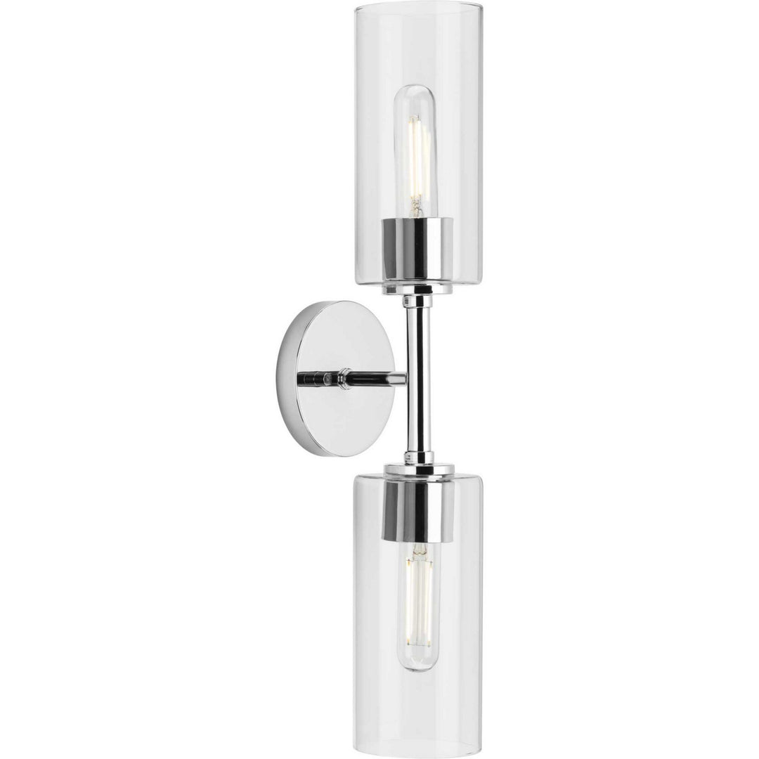 Cofield Two Light Wall Bracket in Polished Chrome - available from The Lighting Shoppe, trusted by Canadian homeowners