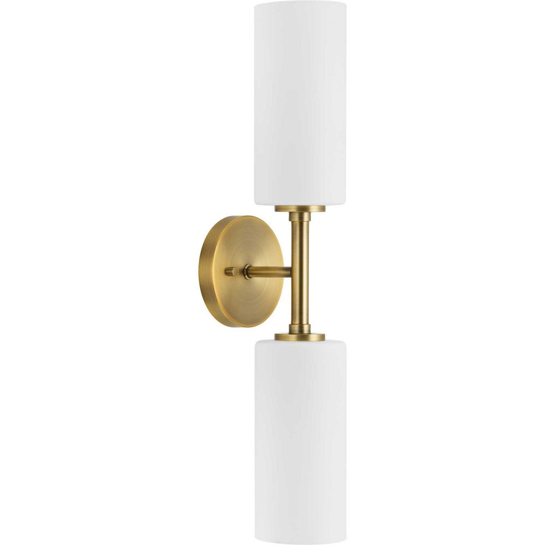 Cofield Two Light Wall Bracket in Vintage Brass - available from The Lighting Shoppe, trusted by Canadian homeowners