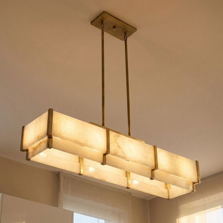 Savoy House - 1-2330-5-60 - Five Light Linear Chandelier - Orleans - Distressed Gold