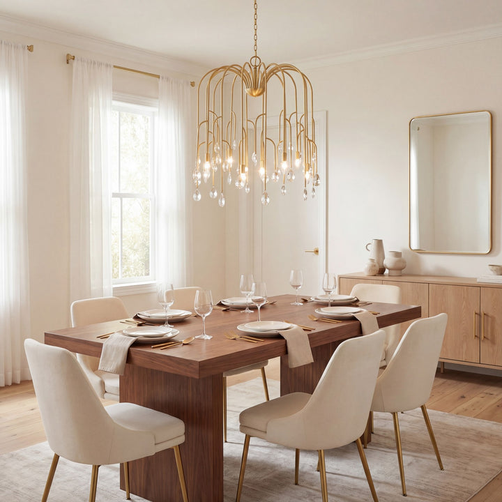 Savoy House - 1-6688-8-127 - Eight Light Chandelier - Anholt - Noble Brass