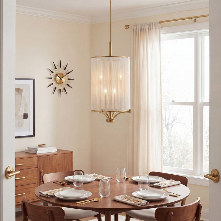 Savoy House - 1-7750-4-322 - Four Light Chandelier - Wynwood - Warm Brass