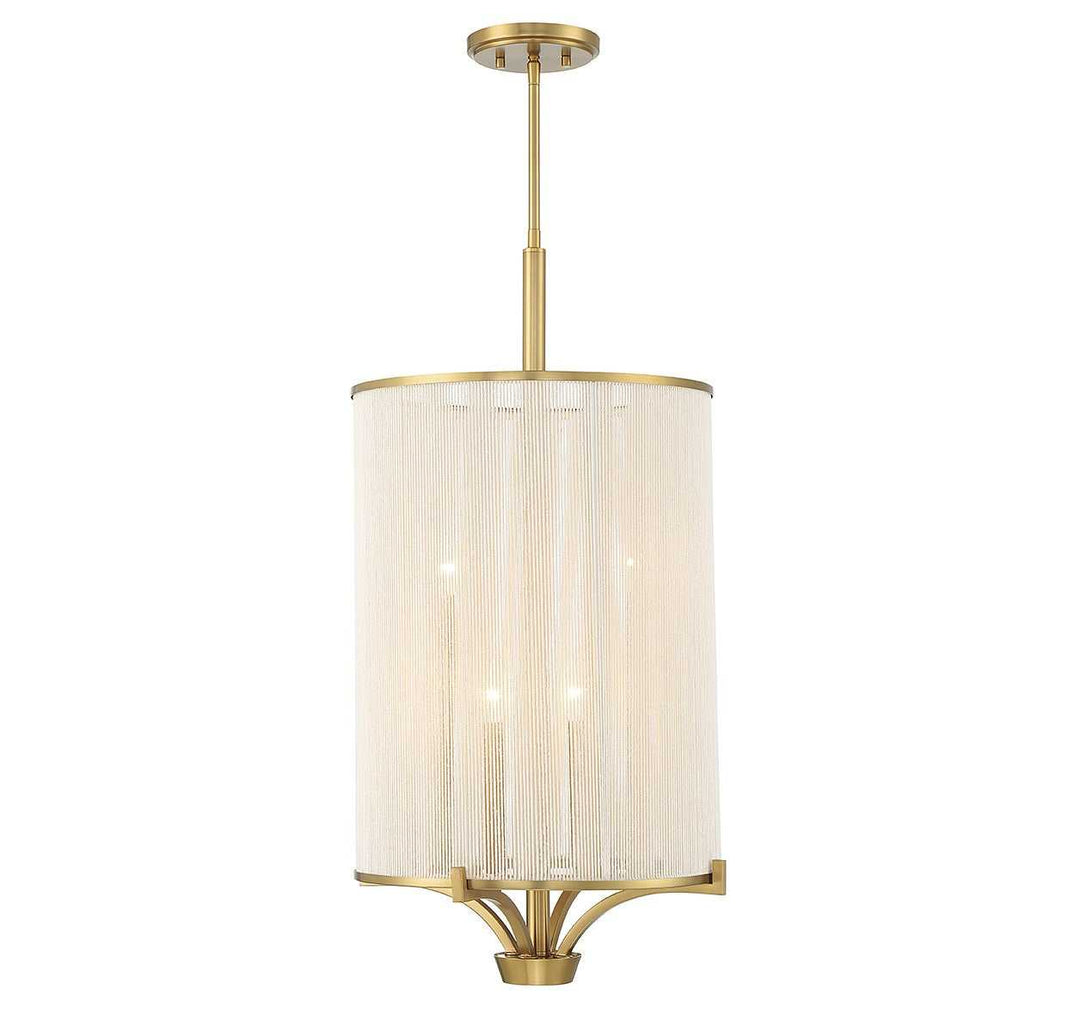 Wynwood Four Light Chandelier in Warm Brass Savoy House