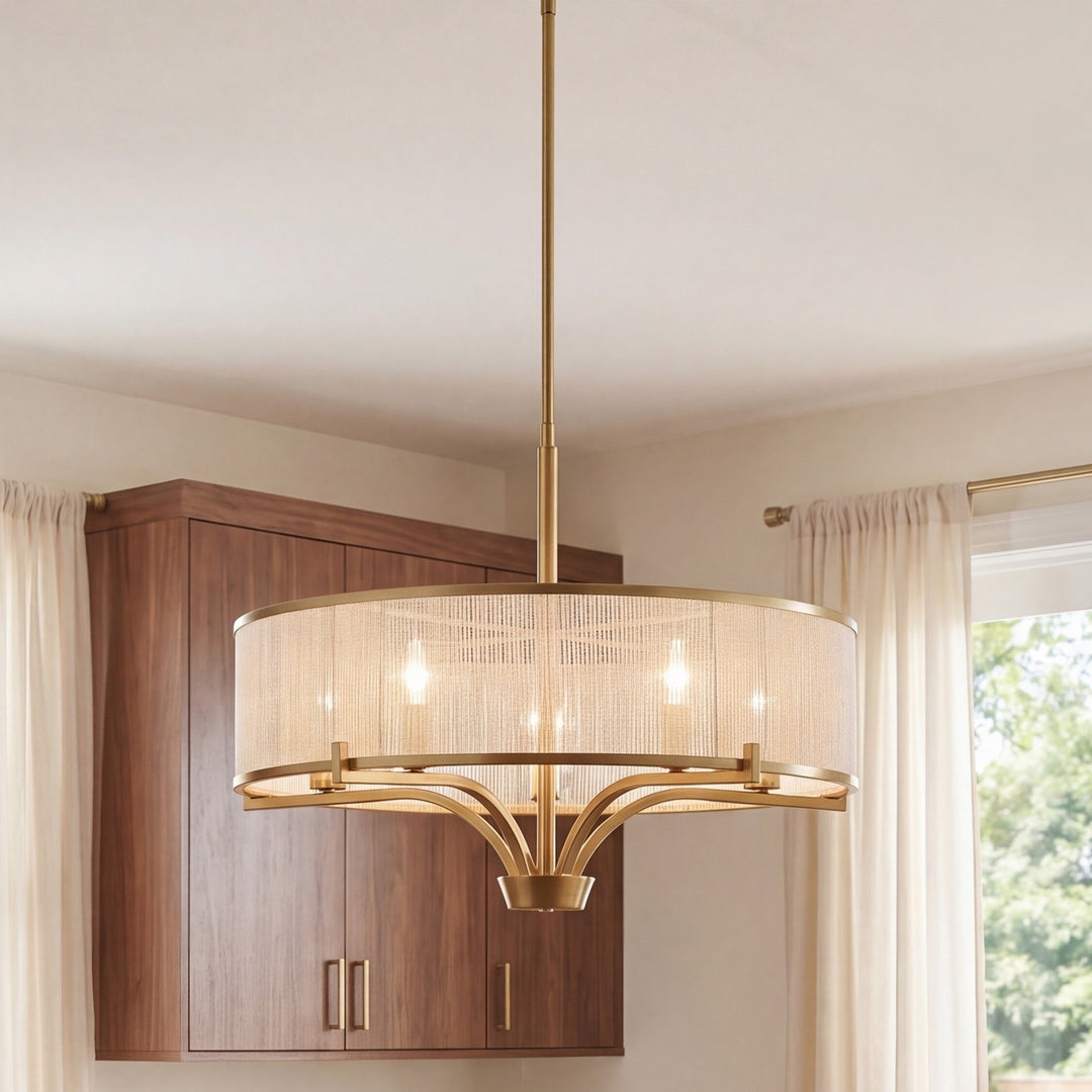 Savoy House - 1-7751-5-322 - Five Light Chandelier - Wynwood - Warm Brass