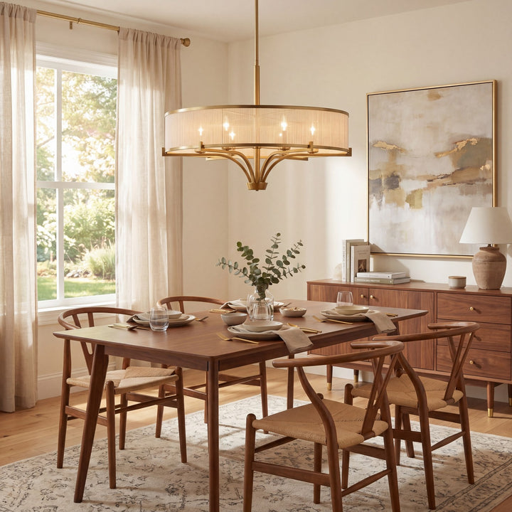 Savoy House - 1-7752-6-322 - Six Light Chandelier - Wynwood - Warm Brass