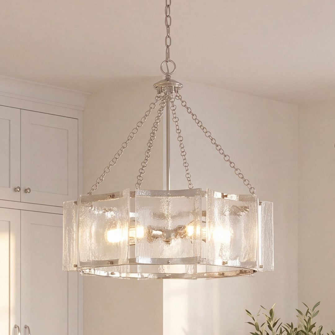 Savoy House - 1-8200-5-109 - Five Light Pendant - Genry - Polished Nickel