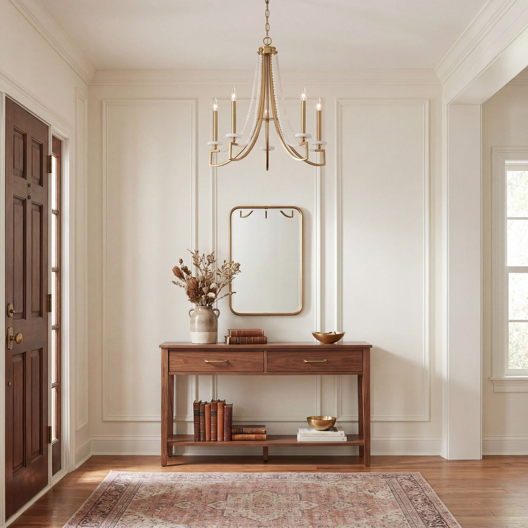 Savoy House - 1-8803-5-322 - Five Light Chandelier - Helen - Warm Brass