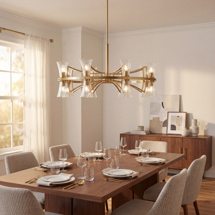 Savoy House - 1-9705-16-322 - 16 Light Chandelier - Bennington - Warm Brass