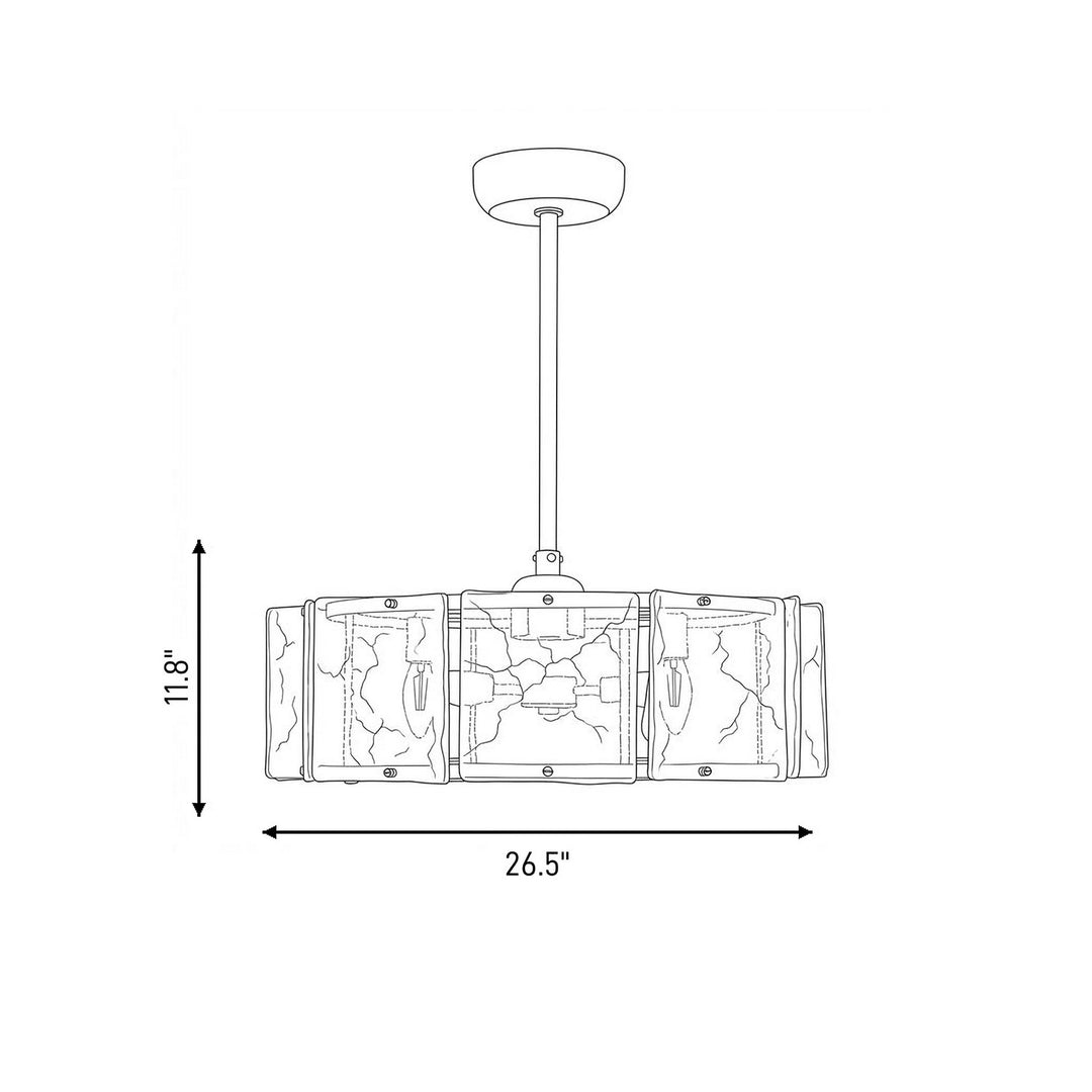 Savoy House - 27-FD-8201-109 - LED Fan D'Lier - Genry - Polished Nickel