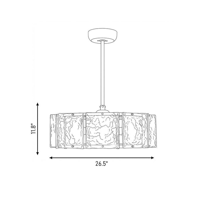 Savoy House - 27-FD-8201-322 - LED Fan D'Lier - Genry - Warm Brass