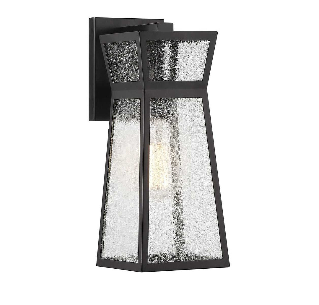 Millford One Light Outdoor Wall Lantern in Matte Black Savoy House