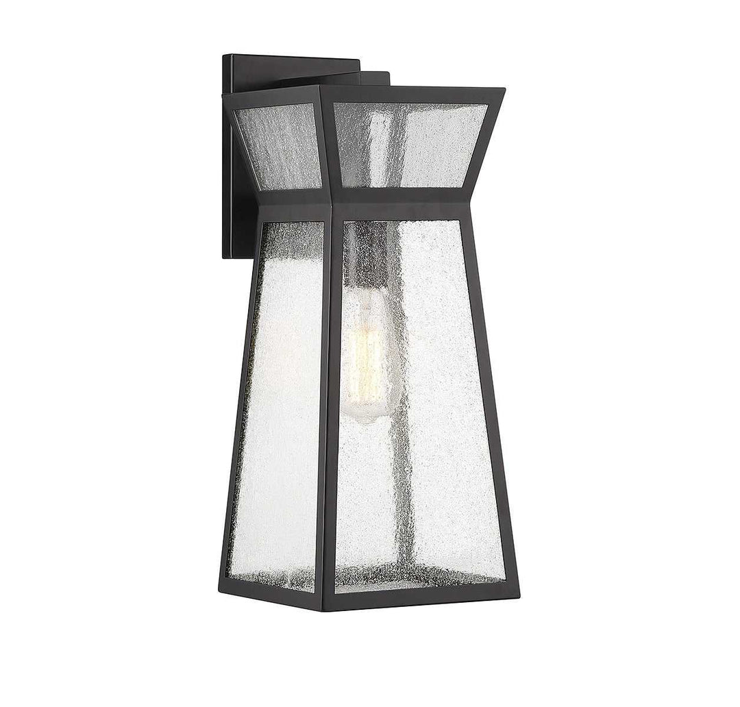Millford One Light Outdoor Wall Lantern in Matte Black Savoy House