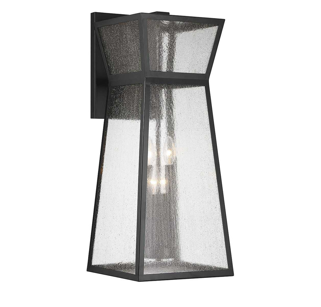 Millford Four Light Outdoor Wall Lantern in Matte Black Savoy House