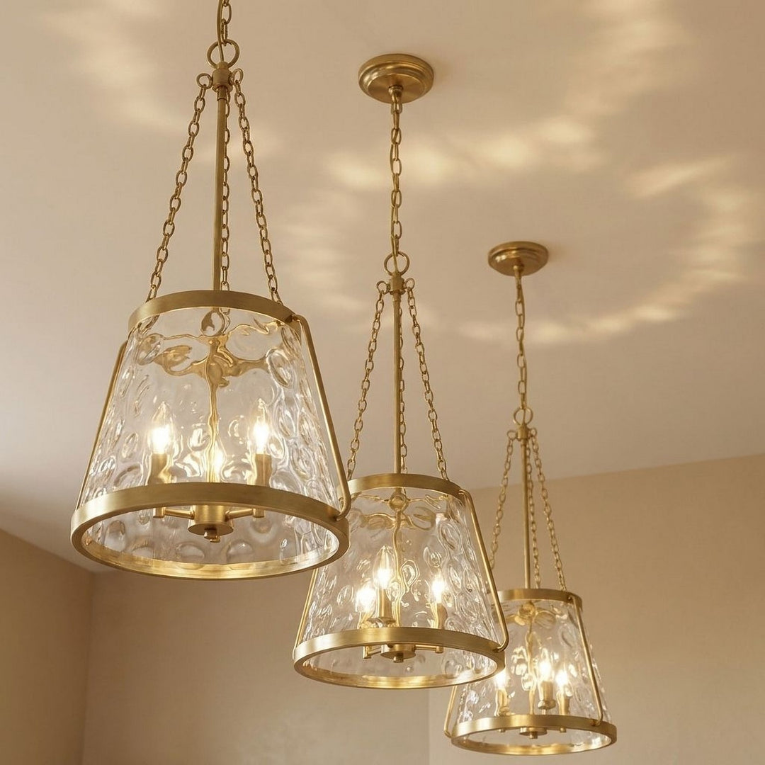 Savoy House - 7-1804-4-322 - Four Light Pendant - Crawford - Warm Brass