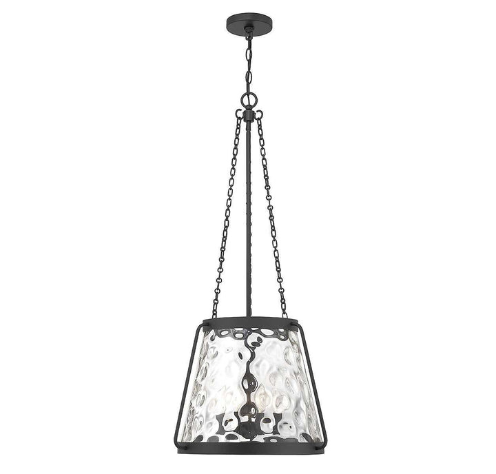 Crawford Four Light Pendant in Matte Black Savoy House