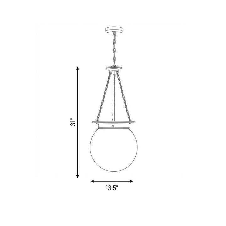 Savoy House - 7-3901-3-322 - Three Light Pendant - Manor - Warm Brass