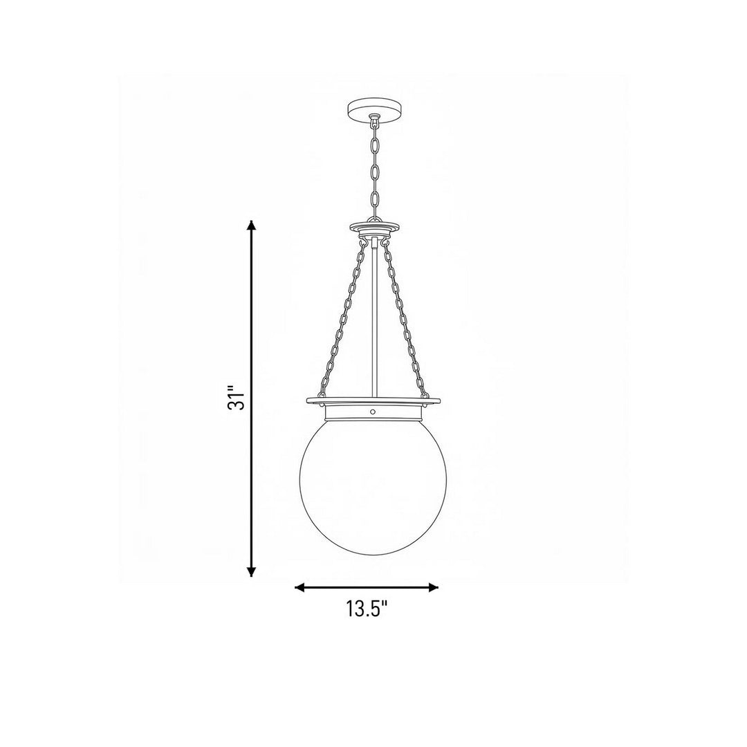 Savoy House - 7-3901-3-89 - Three Light Pendant - Manor - Matte Black