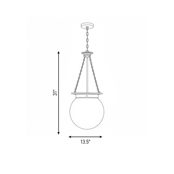 Savoy House - 7-3901-3-89 - Three Light Pendant - Manor - Matte Black