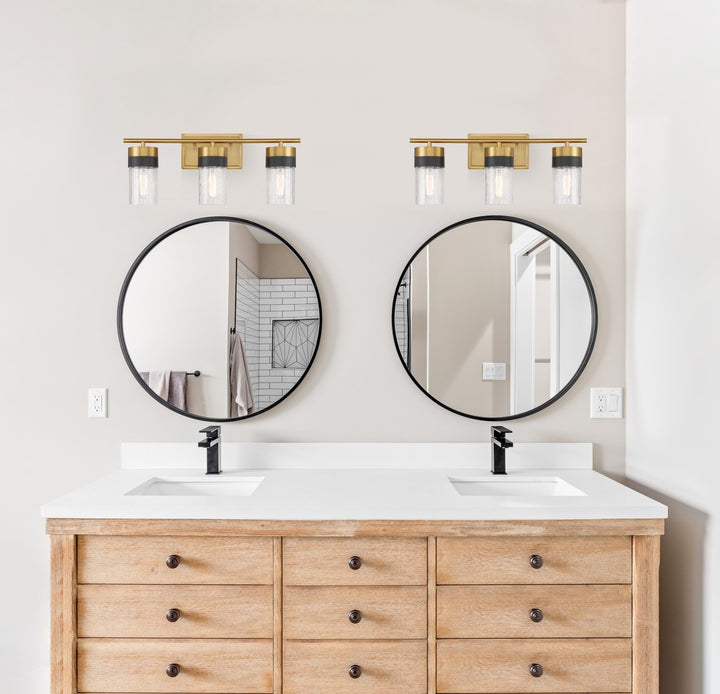Savoy House - 8-3600-3-322 - Three Light Bathroom Vanity - Brickell - Warm Brass