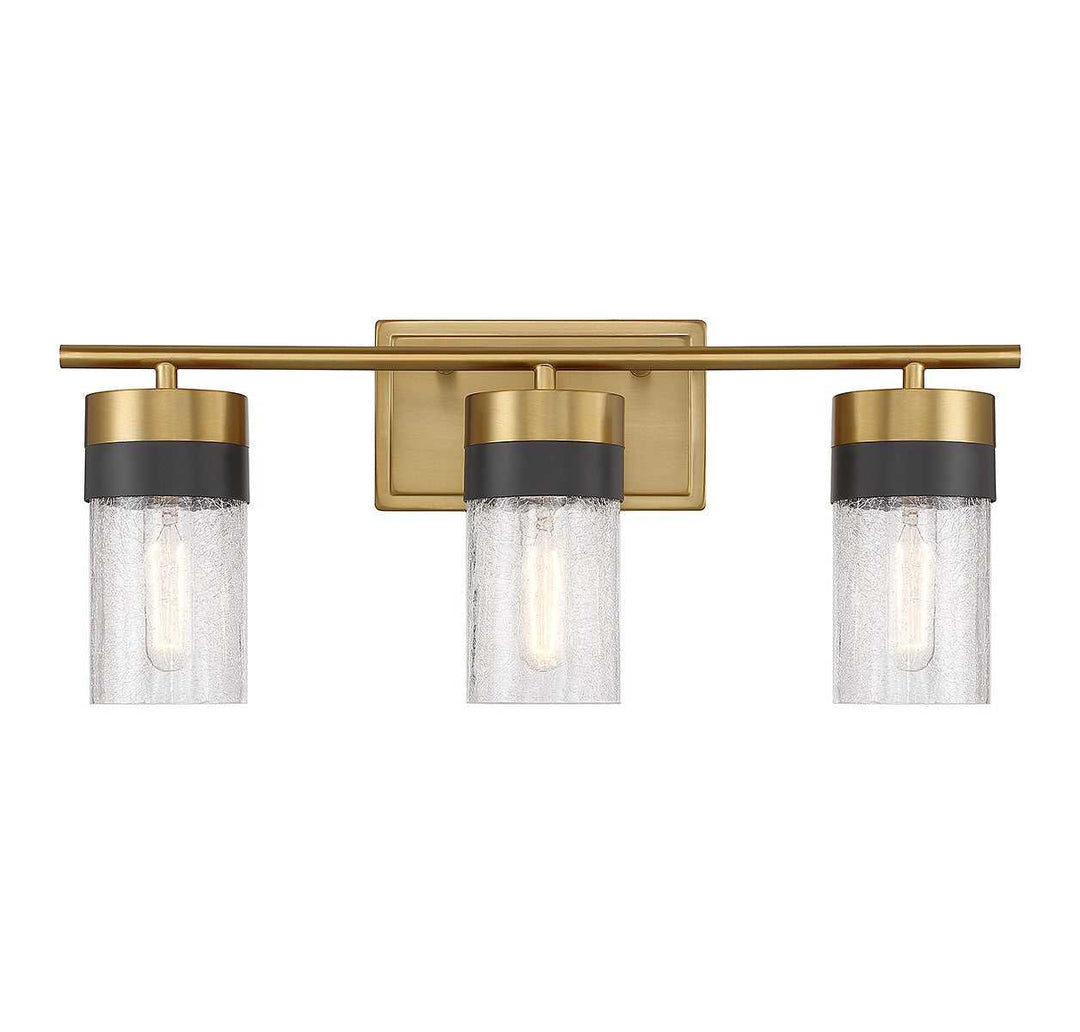 Brickell Three Light Bathroom Vanity in Warm Brass Savoy House