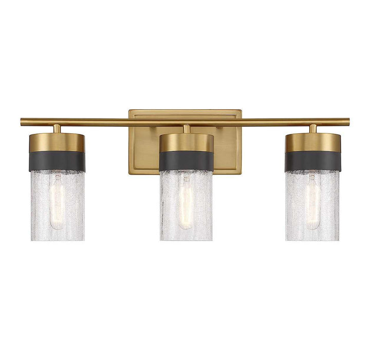 Brickell Three Light Bathroom Vanity in Warm Brass Savoy House