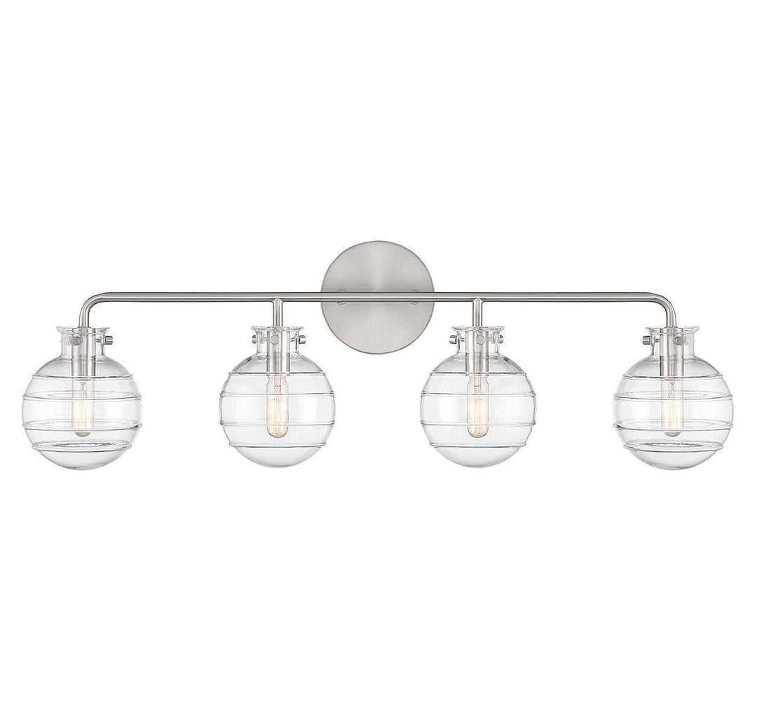 Mason Four Light Bathroom Vanity in Satin Nickel Savoy House