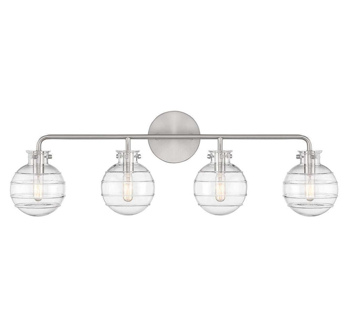 Savoy House - 8-4300-4-SN - Four Light Bathroom Vanity - Mason - Satin Nickel