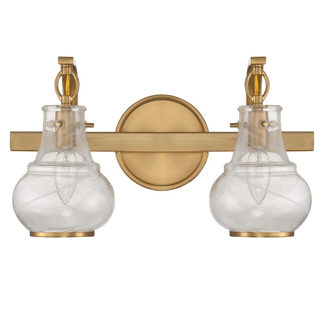 Savoy House - 8-4417-2-322 - Two Light Bathroom Vanity - Adams - Warm Brass