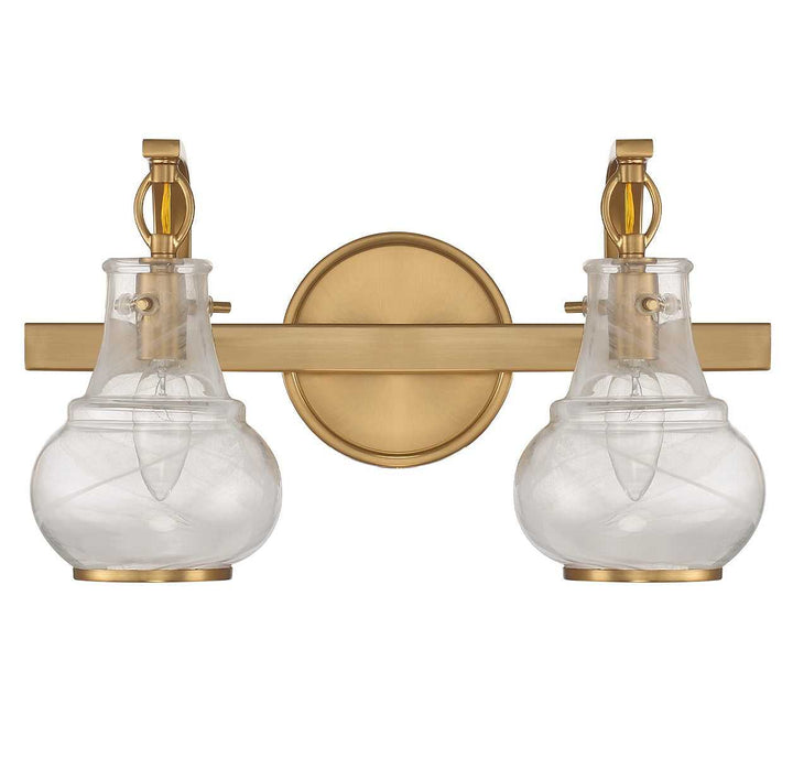 Savoy House - 8-4417-2-322 - Two Light Bathroom Vanity - Adams - Warm Brass