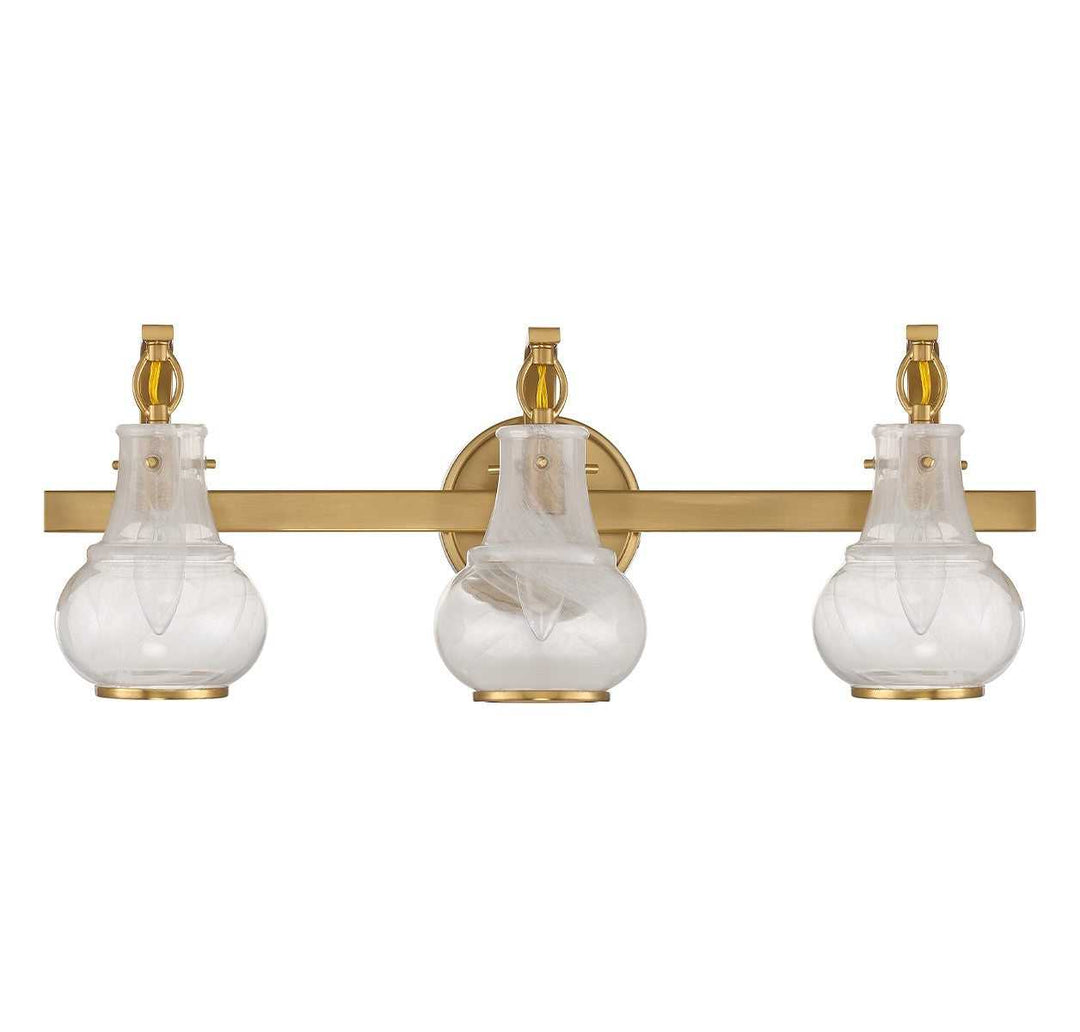 Savoy House - 8-4417-3-322 - Three Light Bathroom Vanity - Adams - Warm Brass