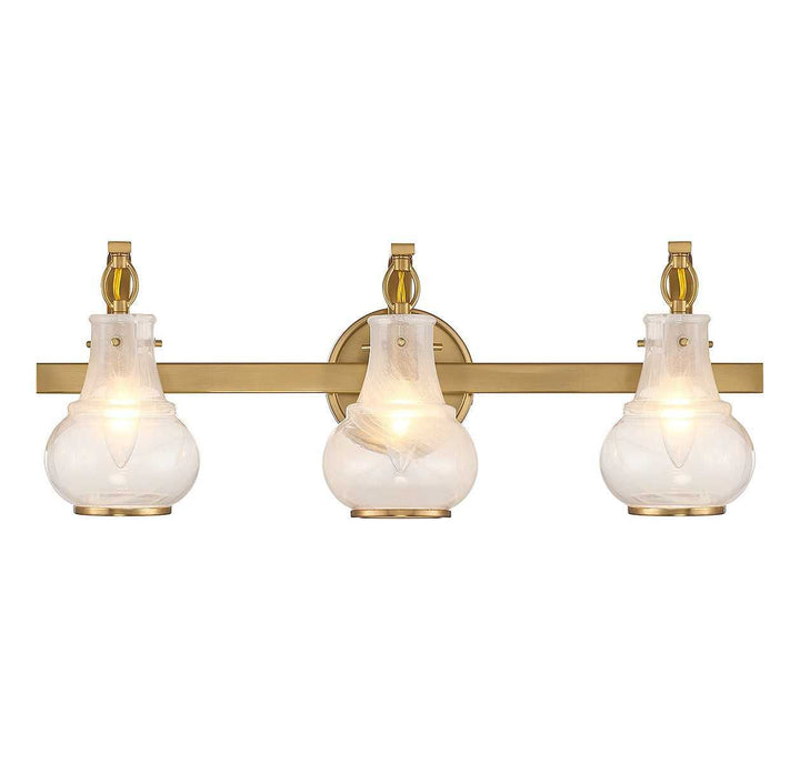 Savoy House - 8-4417-3-322 - Three Light Bathroom Vanity - Adams - Warm Brass