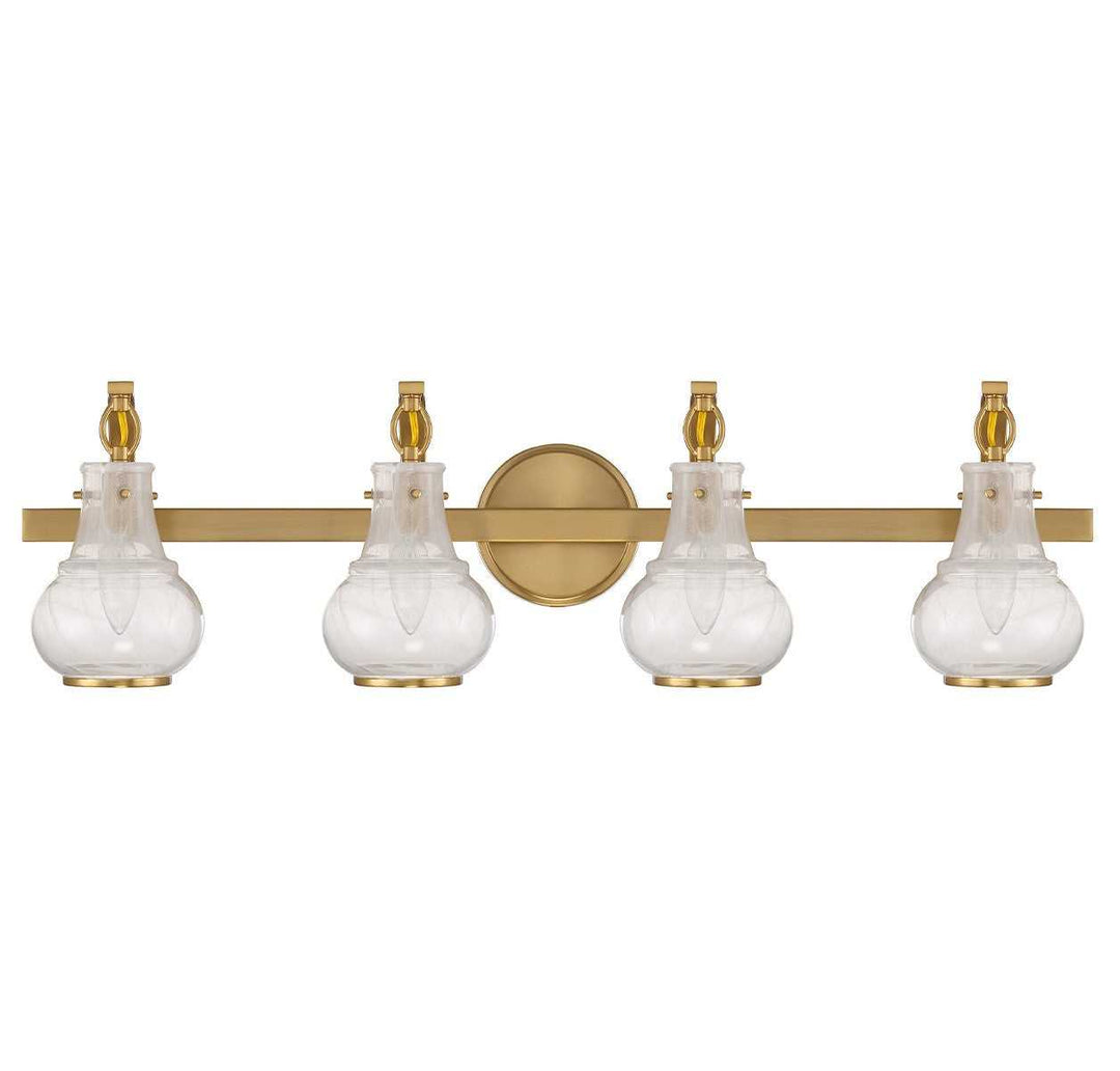 Savoy House - 8-4417-4-322 - Four Light Bathroom Vanity - Adams - Warm Brass